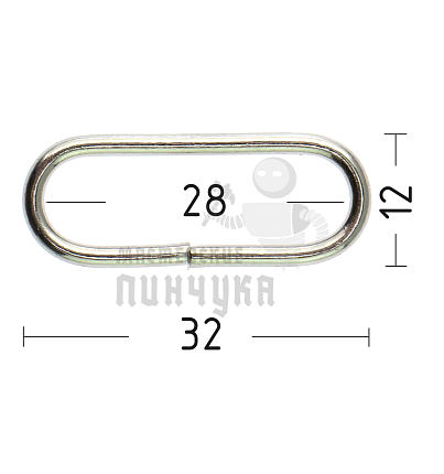 Рамка универсальная 28х8х2мм (толщ. 2мм), цв.св/хром