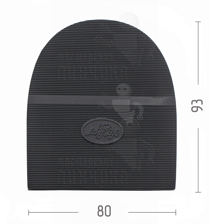 Набойка "Long Life" р.13-14. т.6.6мм цв.чёрный