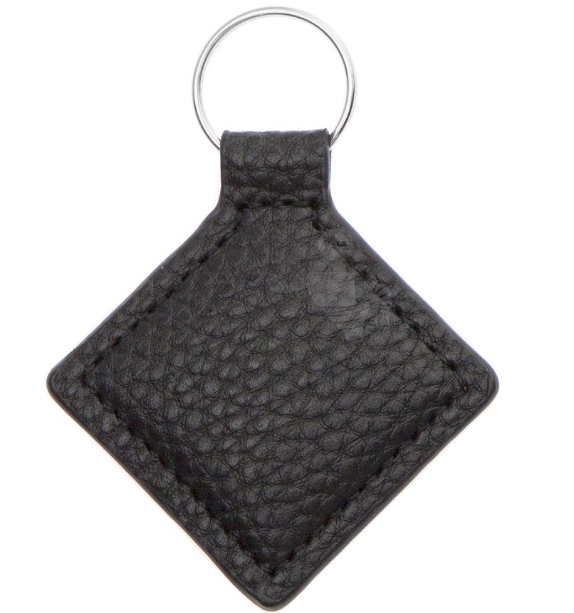 БРЕЛОК Прокси RFID РОМБ черный (кожзам)																												