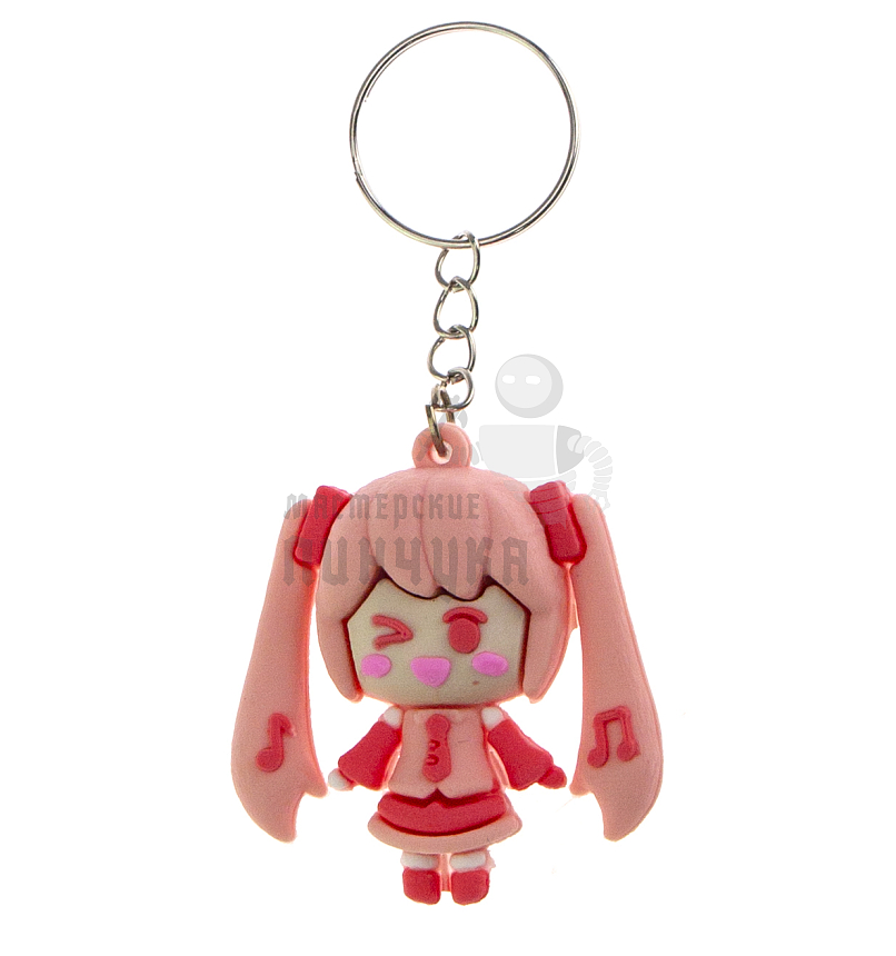 Брелок для ключей "Мику Хацунэ" цв. розовый