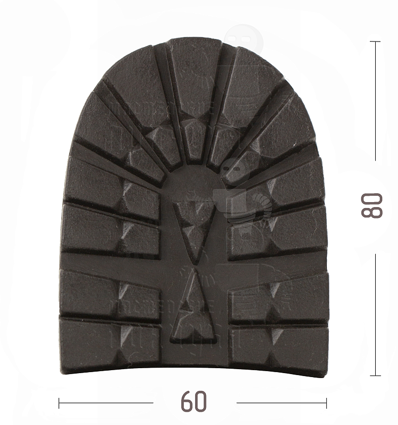 Набойка DM Group "Moncayo" р.S №1 6,3мм, цв.коричневый