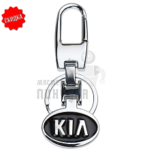 Авто карабин с кольцом для ключей KIA - Чертеж