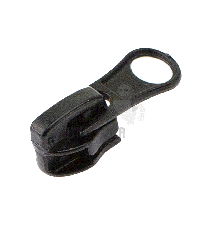 Бегунок для спиральной (витой) молнии, тип 4, автомат, ГРУША цв. 322 черный