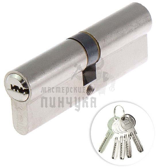 Цилиндровый механизм KALE KILIT 164SN-90(40+10+40)-NP-5KEY-STB 164SN000101