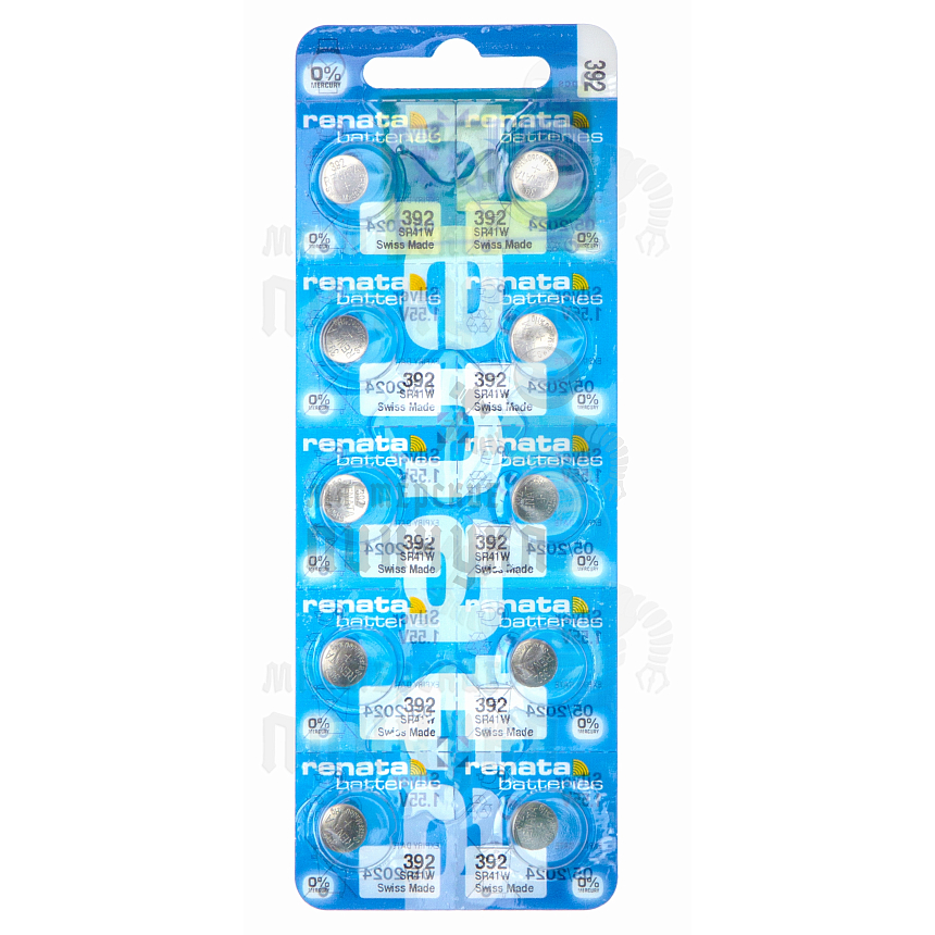 Батарейка часовая RENATA R392 SR41W BL10 (10/100)