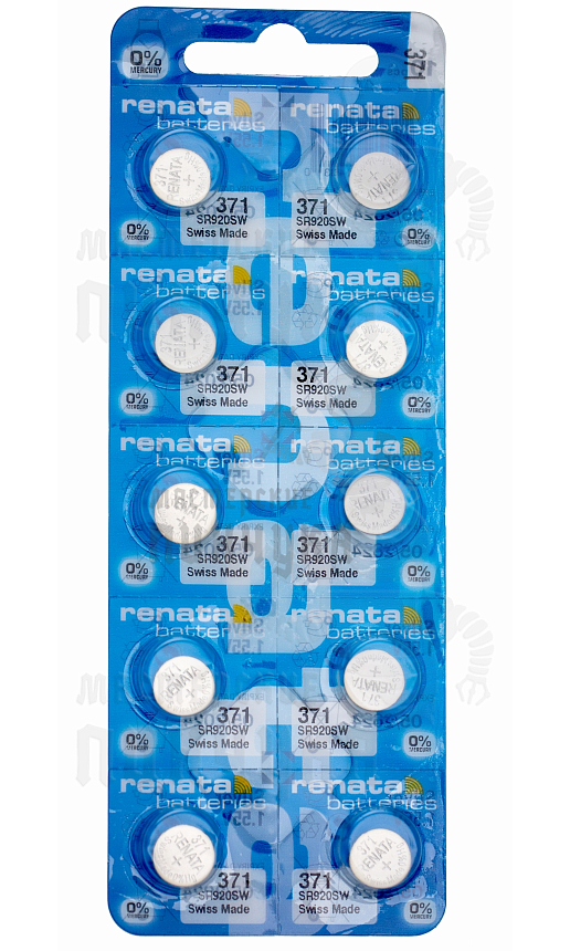 Батарейка часовая RENATA R371 SR920SW BL10 (10/100)