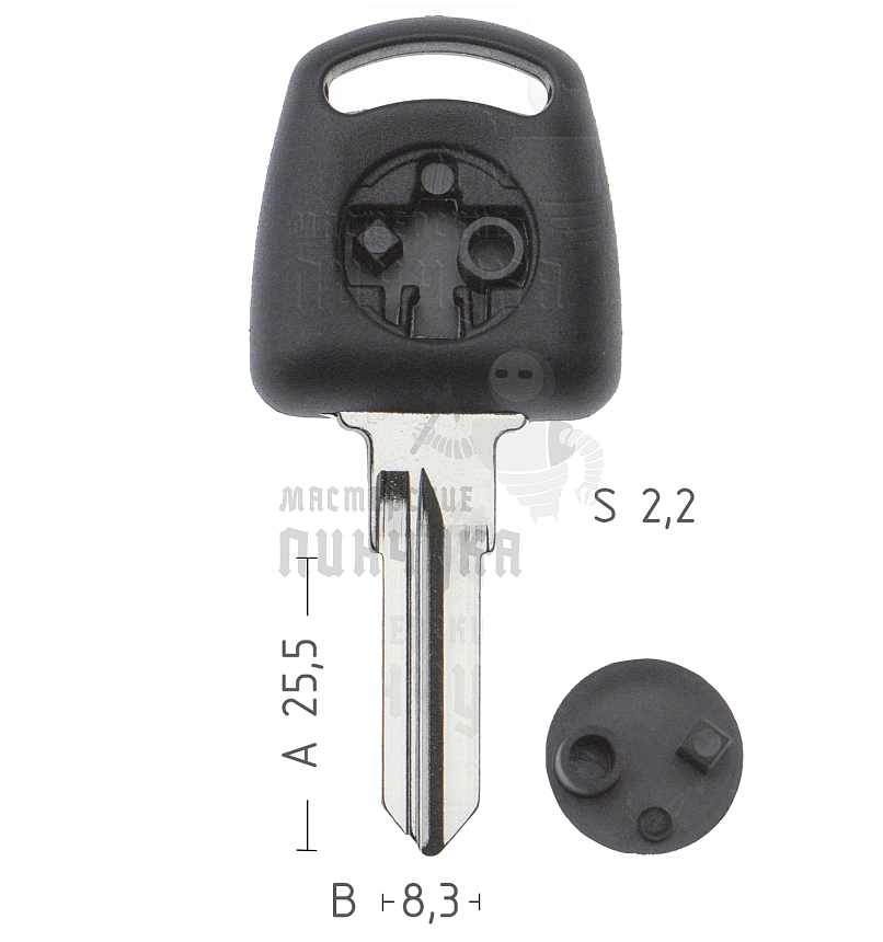 T00NE76PD TP00NE-45.P1 NE74T0 а/пласт.с мест.п/чип PEUGEOT