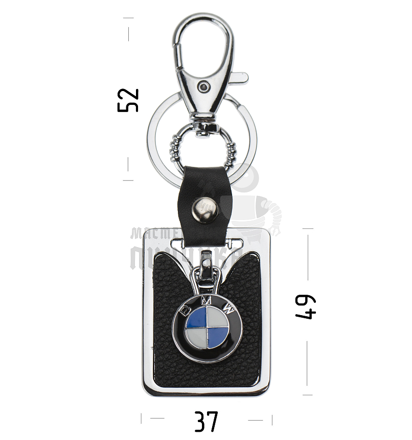 Авто карабин с кольцом для ключей BMW