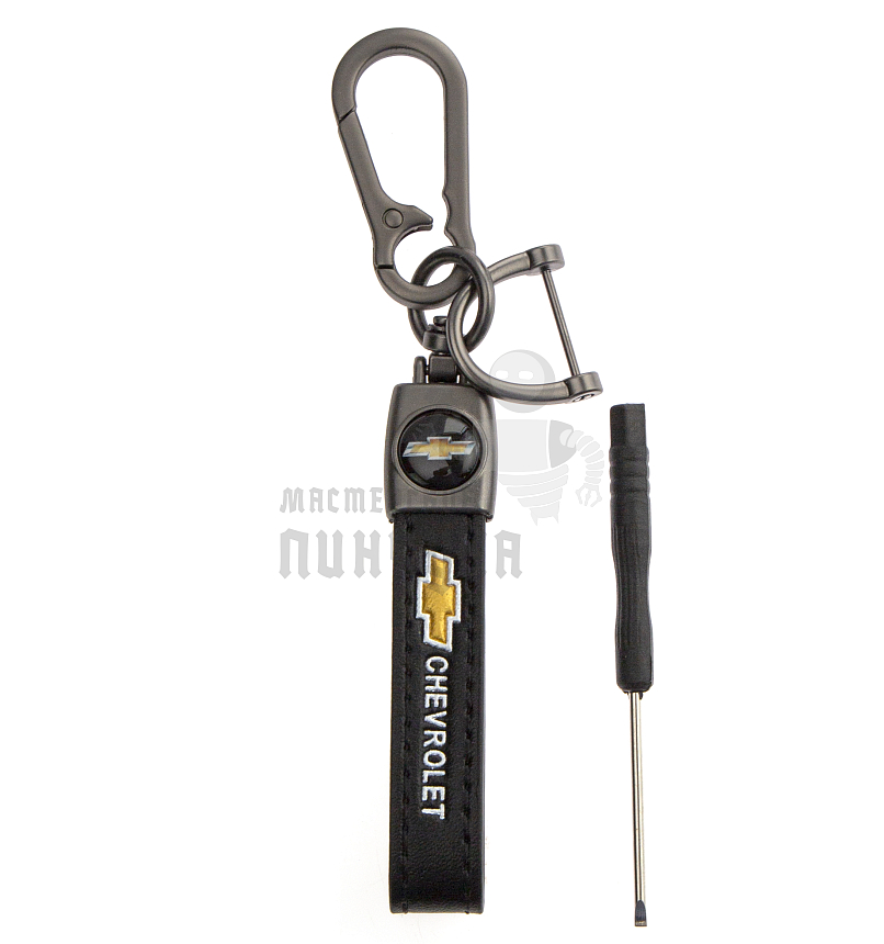 Авто карабин кожаный CHEVROLET