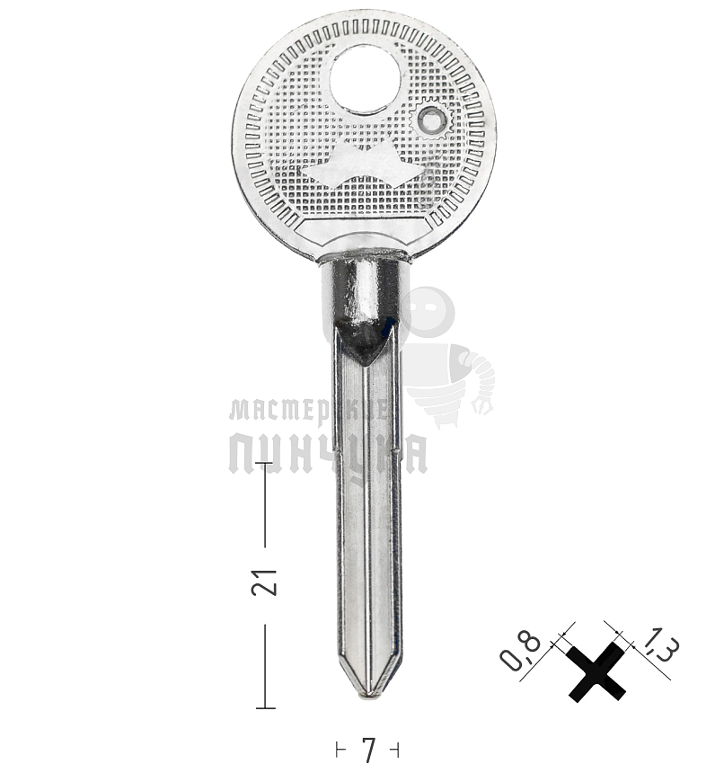 E-138 кругл.ручка (39,4х21,16х7,0х0,1)  КНР
