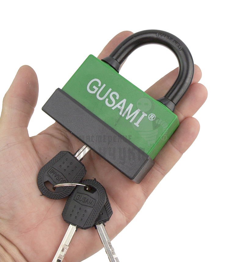 Навесной замок GUSAMI 77мм (зеленый)