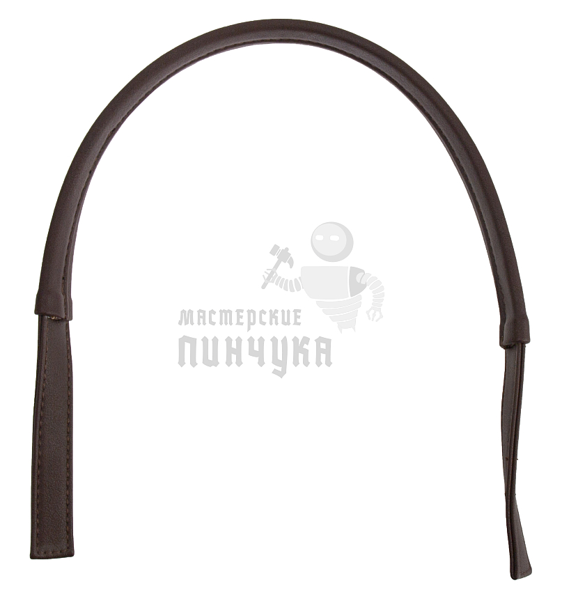 Ручка сумочная плоская с узким креплением 65см Темно-коричневый