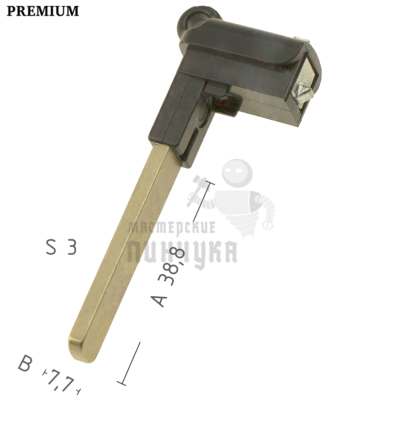 Лезвие смарт ключа Subaru КНР