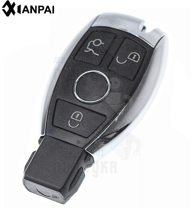 Корпус ключа HU116 3 кнопки MERCEDES КНР