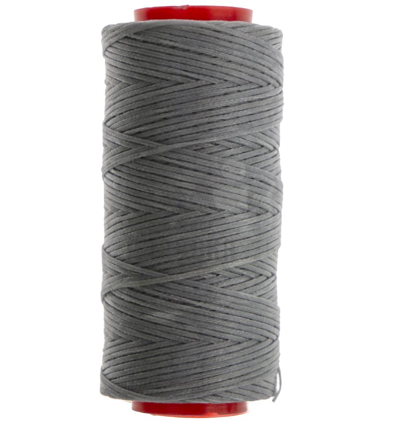 Нитки прошивочные вощеные 300D-100м, цв.серебристо-серый, плоские, толщина 1,0мм