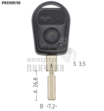 Корпус ключа BM-5.P HU58 HF48P8 3 кнопки КНР  BMW - Чертеж