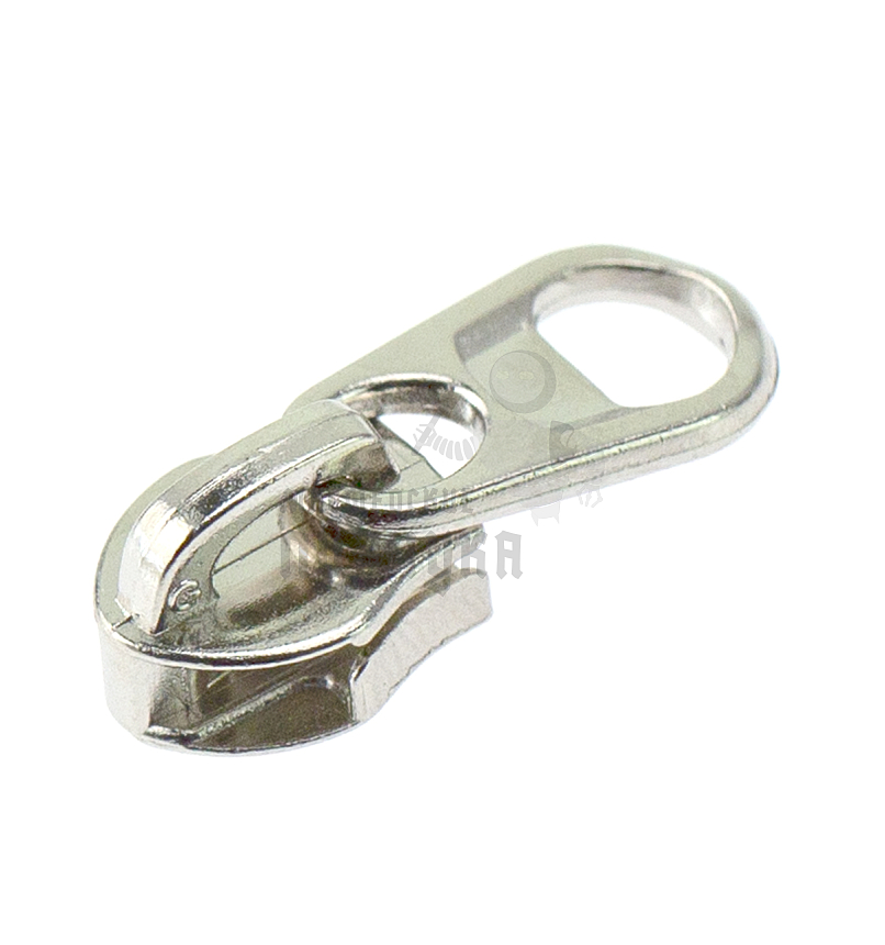 Бегунок для спиральной молнии, тип 7, галант цв.хром