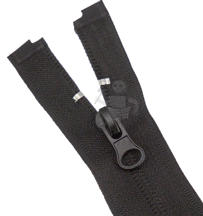 Молния спиральная (витая) тип 5 60см разъем цв 322 черный груша РЕВЕРС