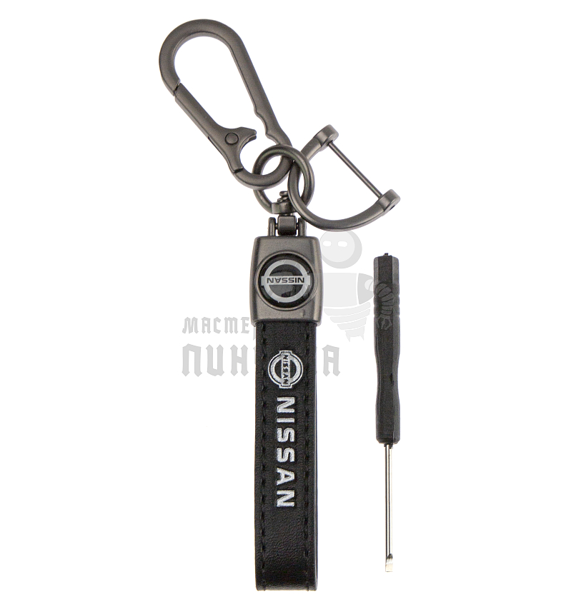 Авто карабин кожаный NISSAN