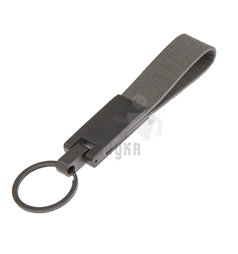Брелок для ключей "Ремешок" темн.никель матовый