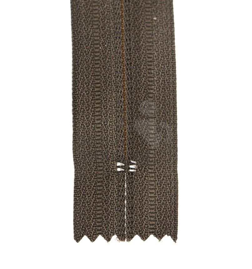 Молния спиральная (витая), Т-4 20см, неразъёмная, цв.хаки 328