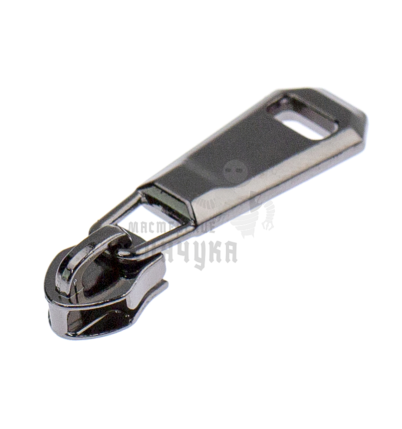 Бегунок для спиральной молнии, тип 5, сумочный N3, цв. черный никекль