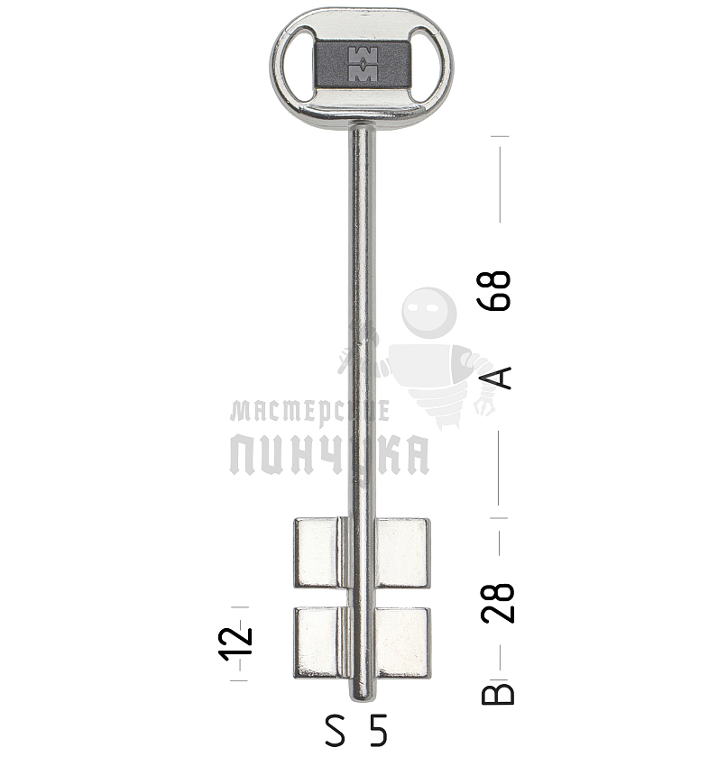 Mottura 92.276L68C1 Original заготовка основного ключа Serrablocca