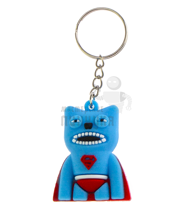 Брелок для ключей "FUGGLER", цв.голубой/красный