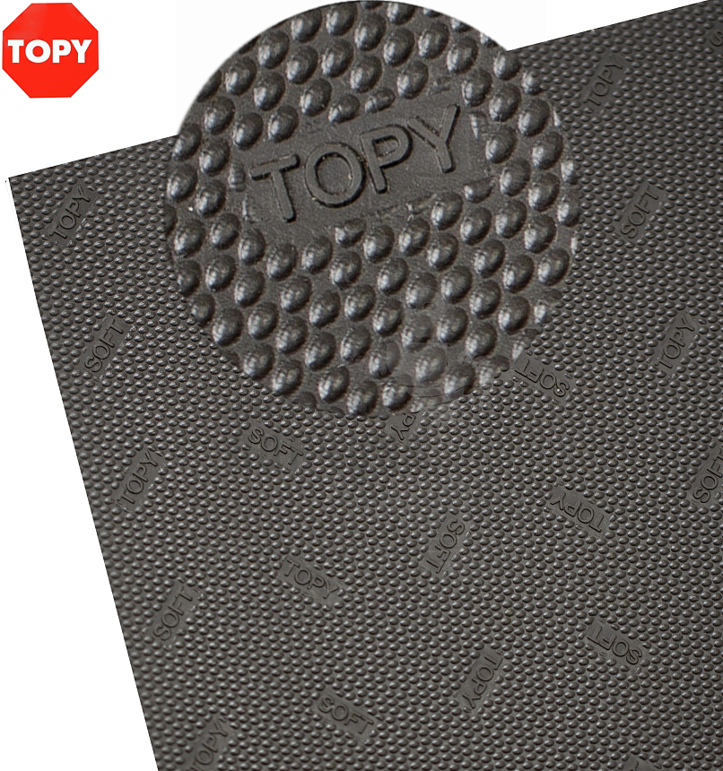 Набойки листовая "Topy  Verasoft", р-р 600х400х6мм, цв.коричневый (45)