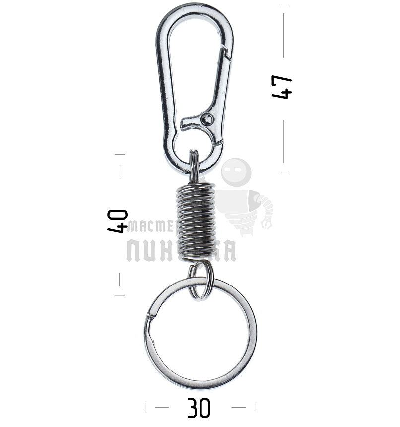 Карабин с пружиной и кольцом