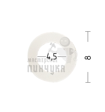 Пластиковые кольца (усилители) под люверс №17, (3мм) - Чертеж