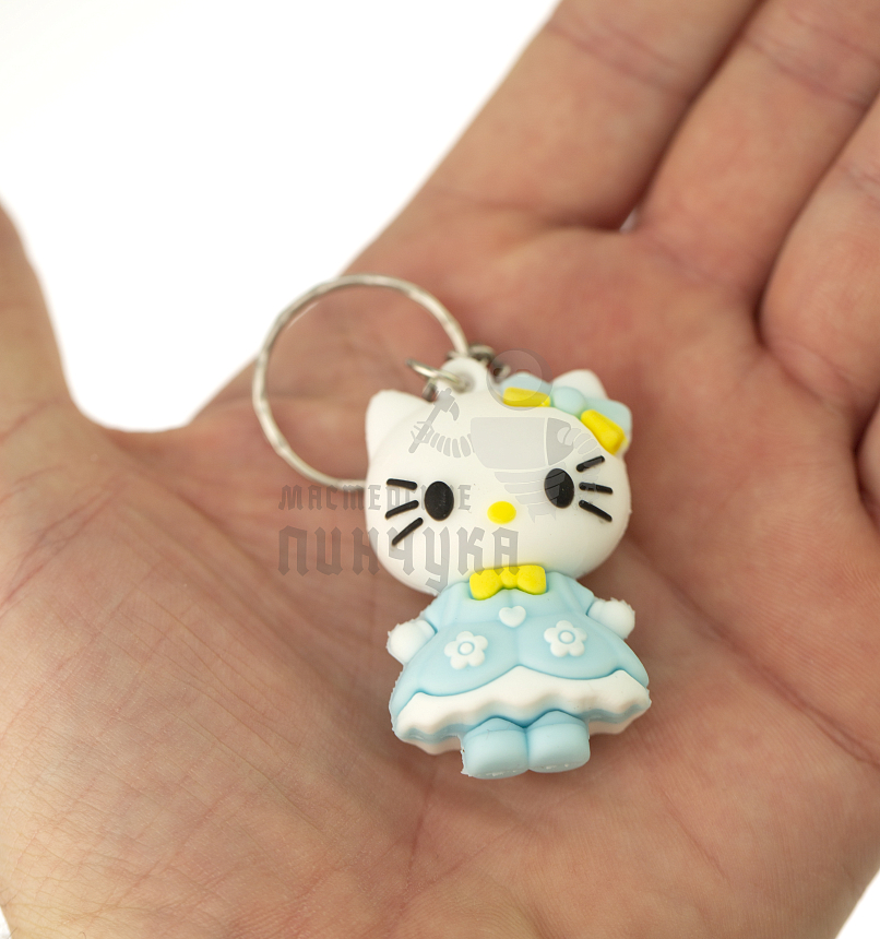 Брелок для ключей "Hello Kitty", голубой