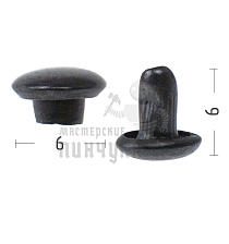 Хольнитены №0, 6х6мм, 2-х сторонний, сталь, цв. оксид - Чертеж