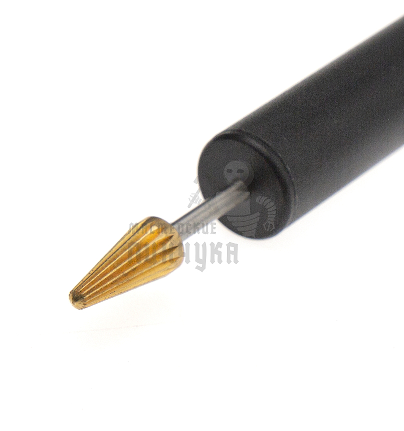 Ручка с валиком для нанесения краски на срез кожи (черный)