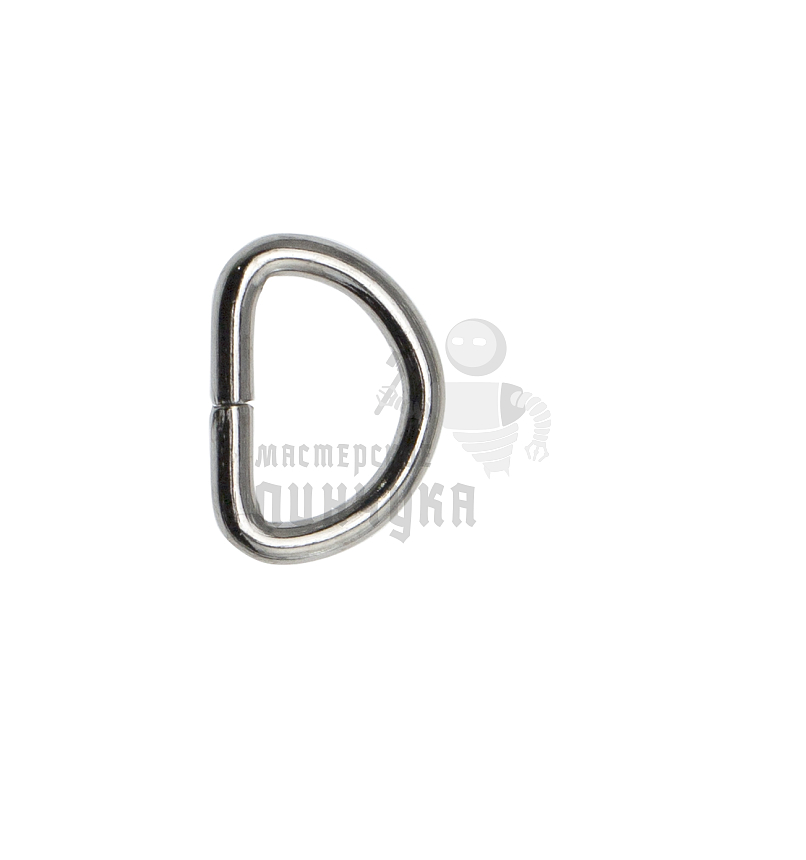 Полукольцо 10мм (толщ. 1,8мм) цв. никель. 