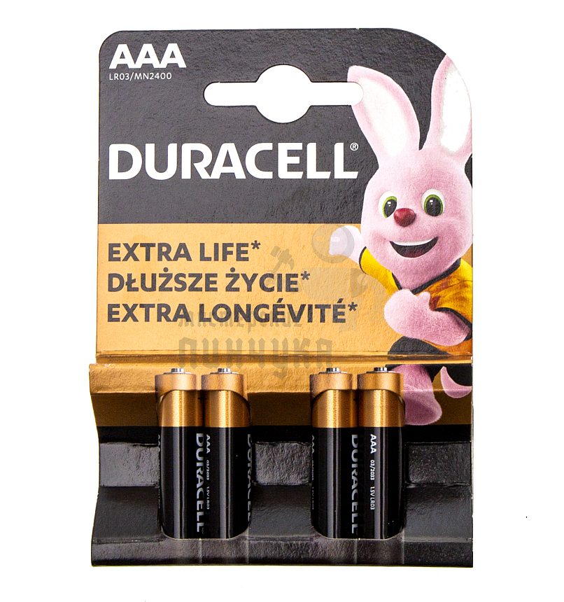 Батарейка DURACELL LR03 BL4 (4/48/192)