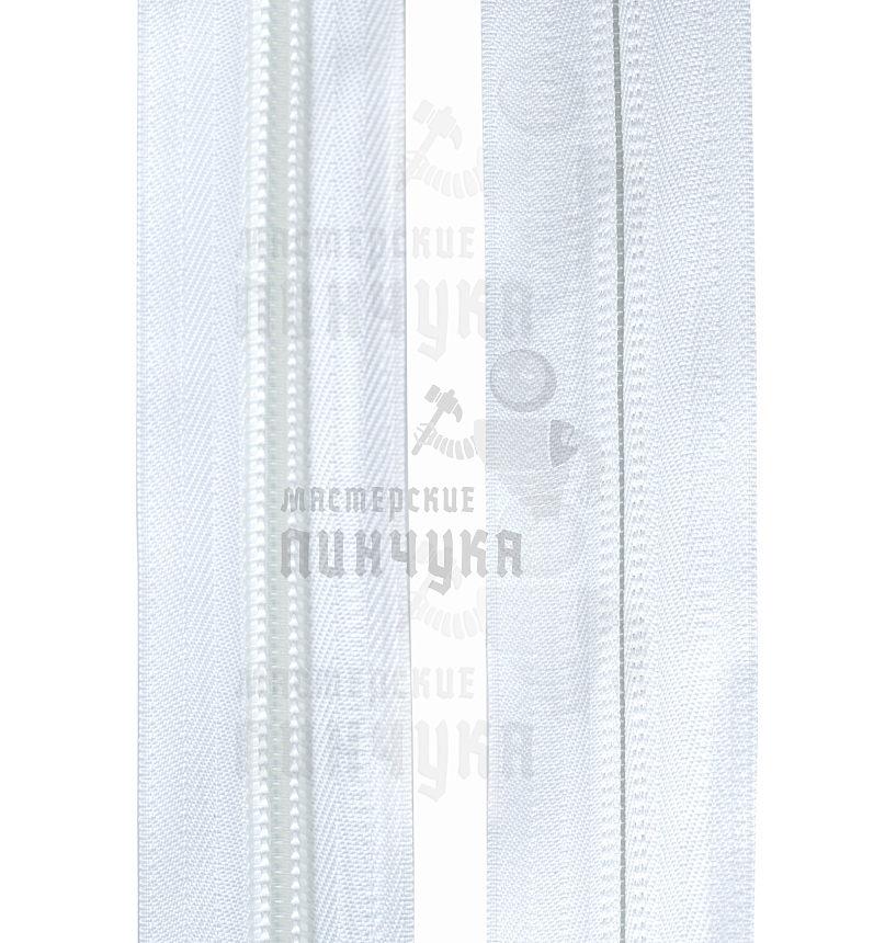 Молния-рулон Спиральная, тип 10, цвет Белый 101