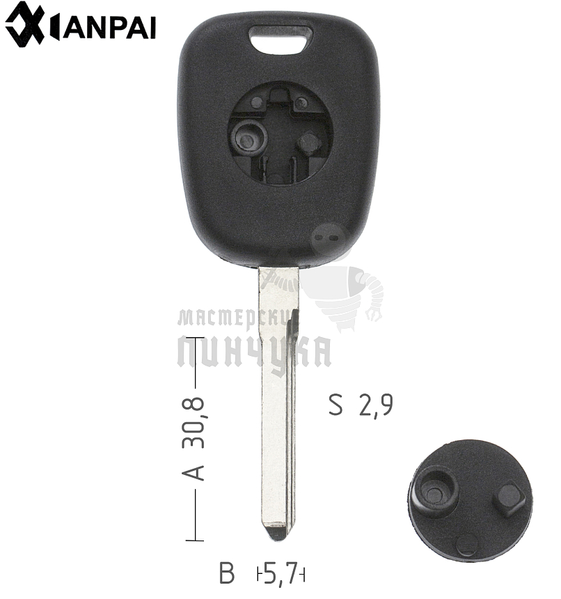 T00HF38P TP00ME-16P а/пласт.с мест.п/чип Mercedes  КНР