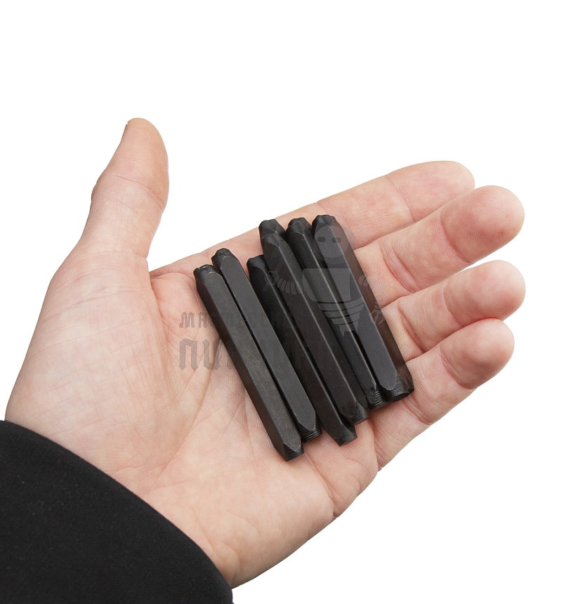 Штампы для тиснения по коже (цифры-9шт, 4мм)