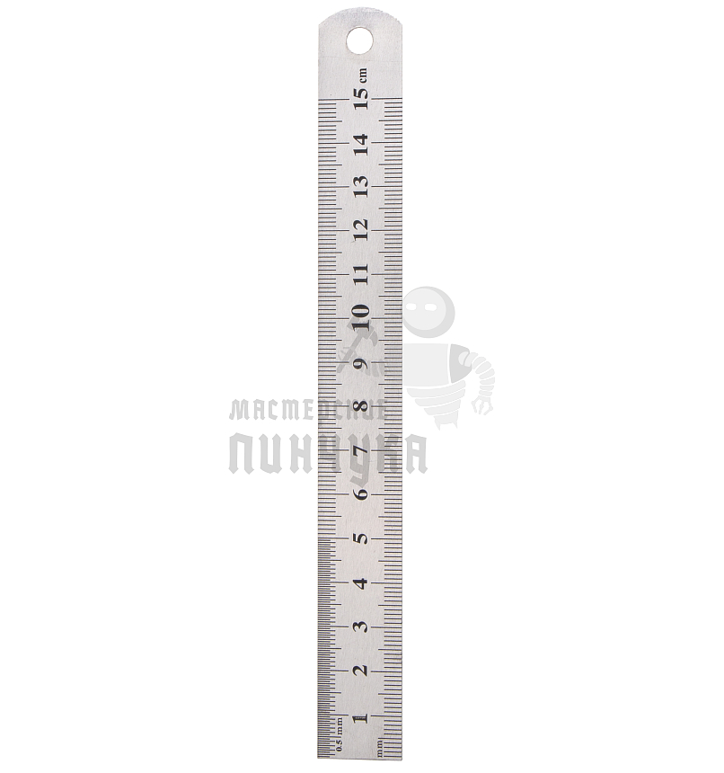 Линейка измерительная, 150 мм, металлическая Sparta