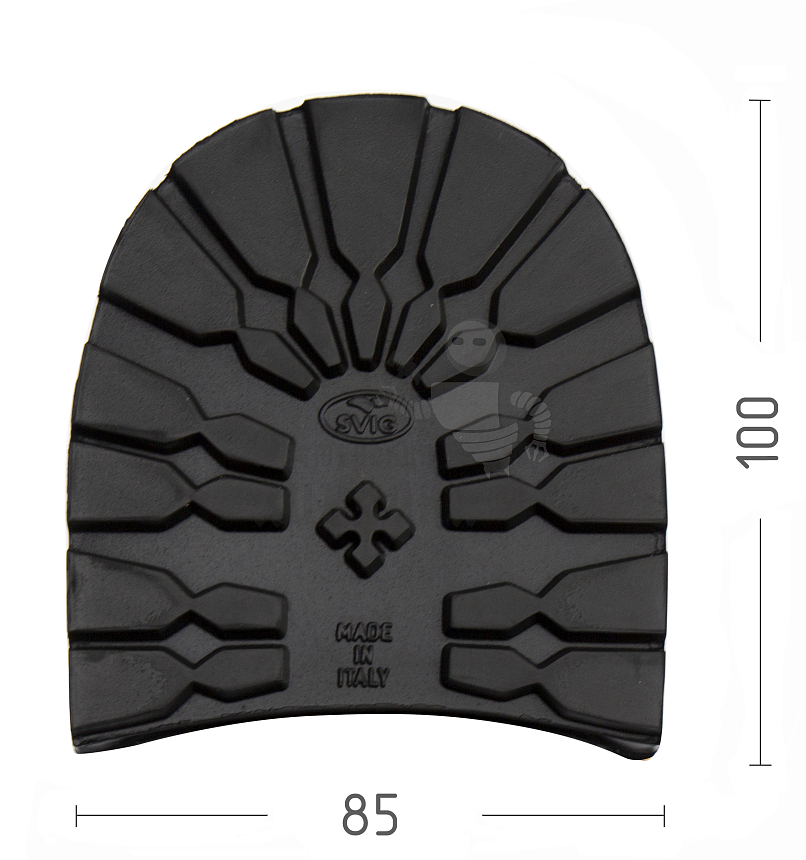 Набойка 236 SVIG TACCHI TRAPPER №2, цв.черный