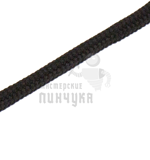 Шнурок черный, круглый стандартный 90 см (Art.405)