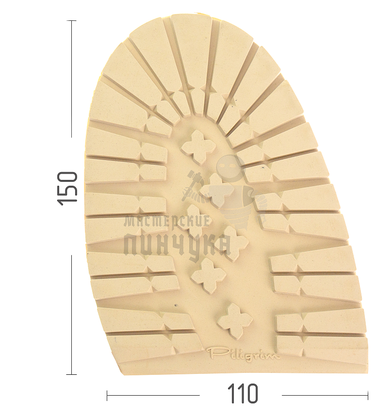 Проф. формованная Piligrim "Tank", разм. 150х110х4,5мм, цв. бежевый