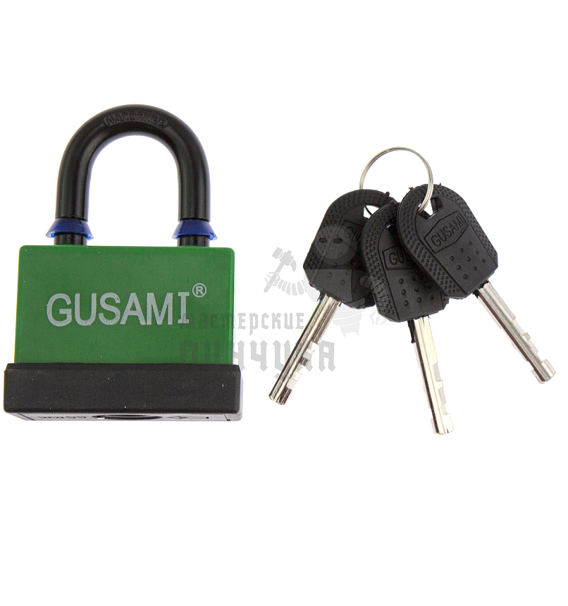 Навесной замок GUSAMI 58мм (зеленый)