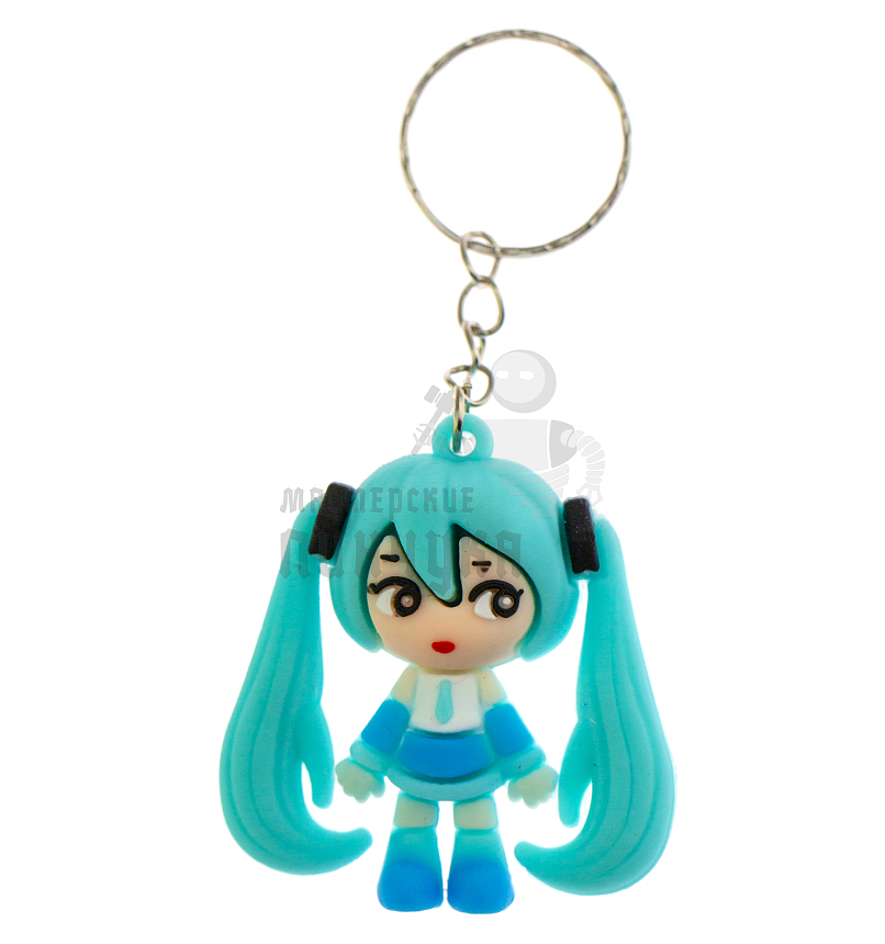 Брелок для ключей "Мику Хацунэ" цв. голубой