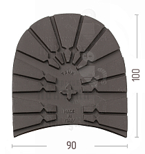Набойка "Dunlop Tank" р.45-46, цв. коричневый, 8мм - Чертеж
