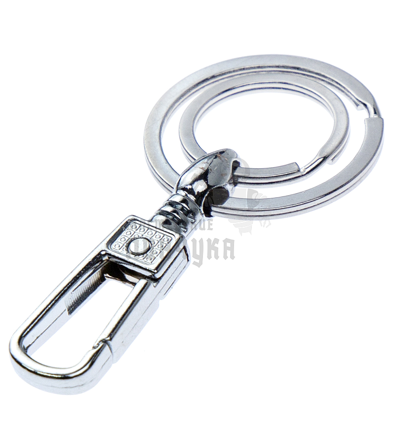 Карабин с двумя кольцами для ключей