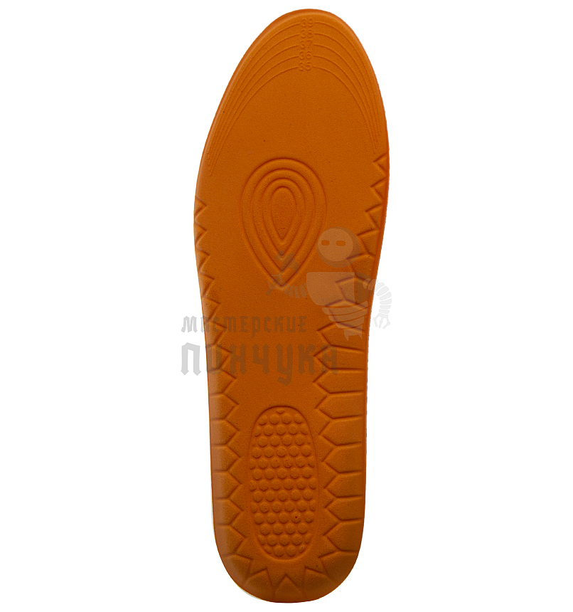 Стельки для обуви "Nateno", цв. серо-оранжевый, р-р 35-40