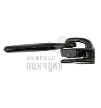 Бегунок сумочный, Т-3 "Judson" КАПЛЯ, спираль, цв.черный/глянец