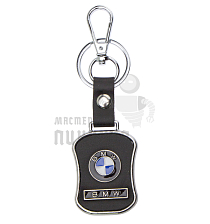Авто карабин с кольцом для ключей BMW Экокожа (гладкая) - Чертеж